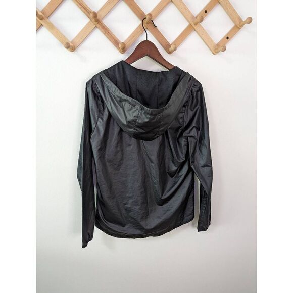 Adidas Black Full Zip Running Jacket Windbreaker - Size Small - Picture 6 of 6